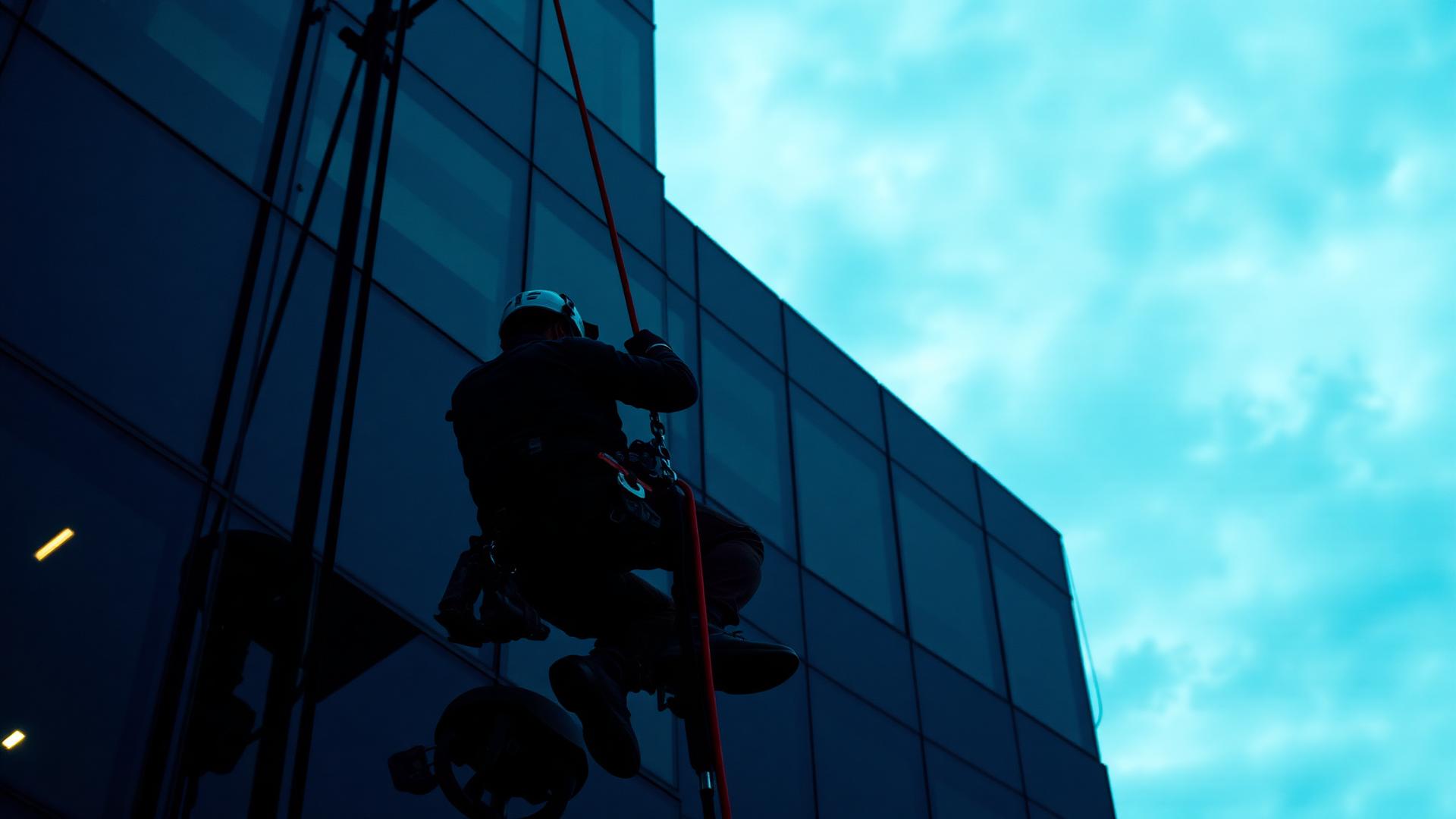 High-Level Cleaning — rope access